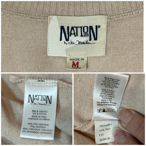 #T66 Nation LTD Raglan Off the Shoulder Sweater SZ M $98 - Picture 10 of 10